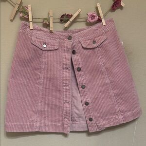 H&M Pink A-Line Mini Skirt Casual